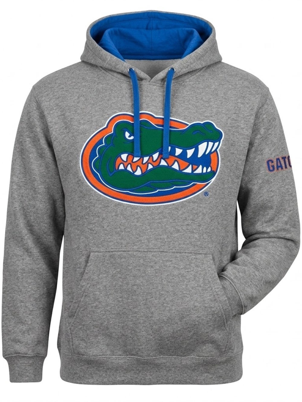 Champion Florida Gators Hoodie Gray Blue Hood Large NCAA College Pullover